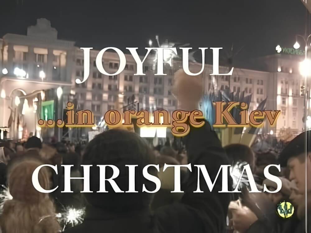 Nudisten treffen das neue Jahr in Kiew