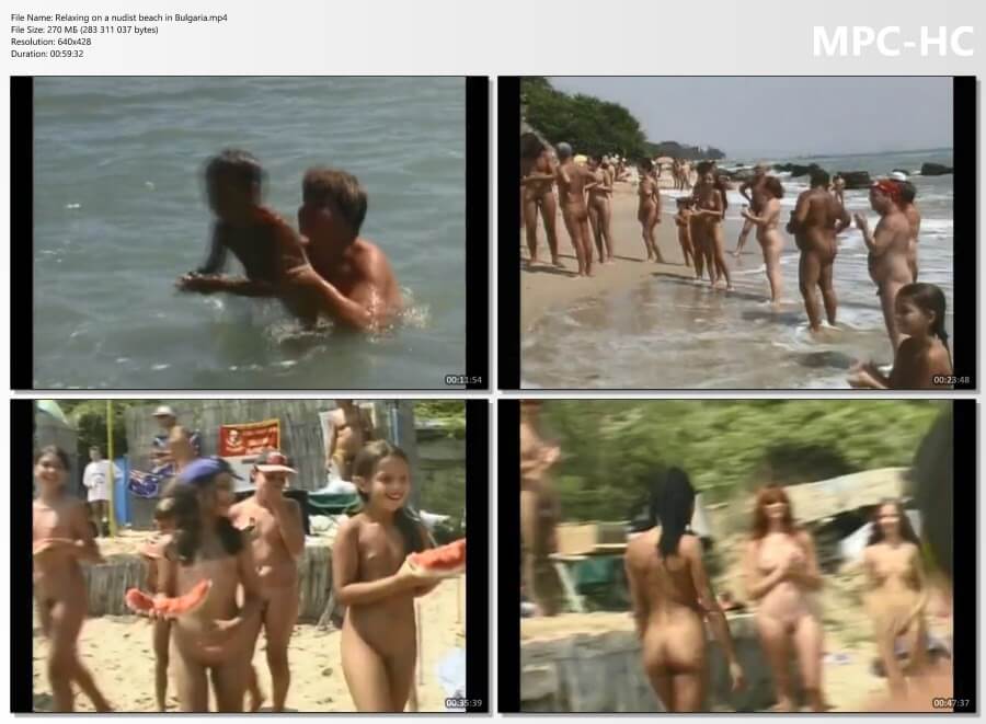 Entspannung an einem FKK-Strand in Bulgarien