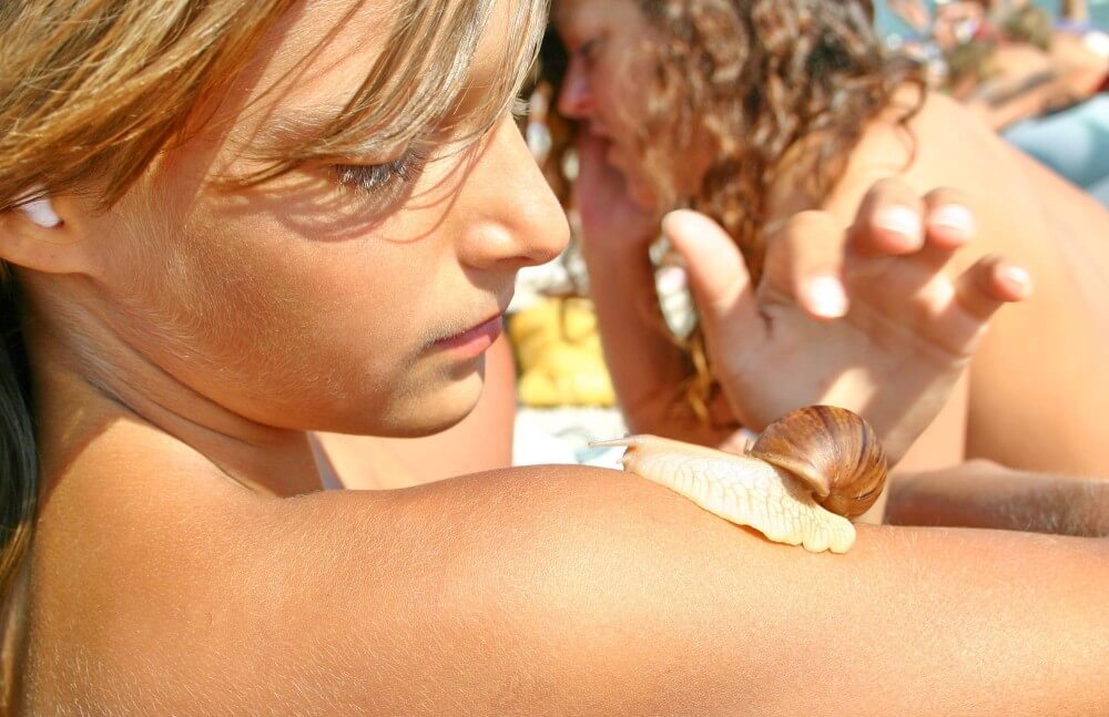 Ulitka Spielen Am Strand Bilder