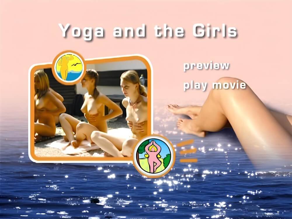 FKK-Freiheit: Yoga und das Mädchen-Original