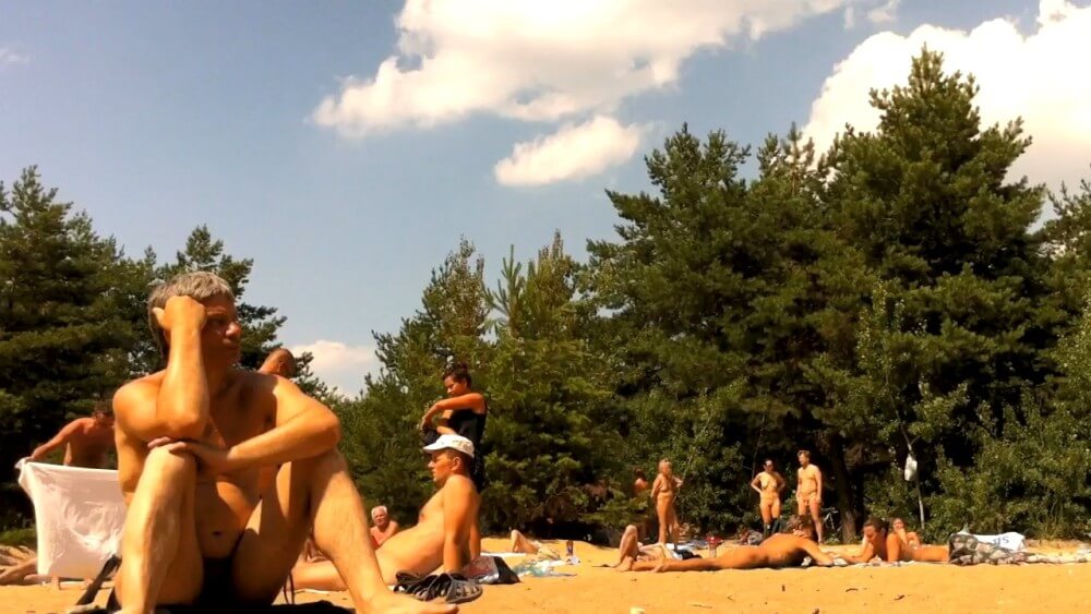 FKK-camping im Wald video HD